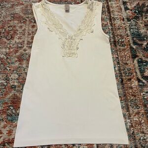 Banana Republic Ivory Lace Chemise